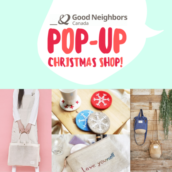 Pop-up store products at local Christmas markets