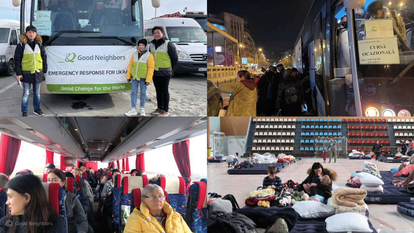 Transportation and shelter coordination to help protect refugees in Romania